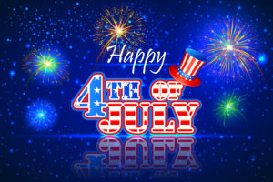 vector illustration of background for Fourth of July American Independence Day